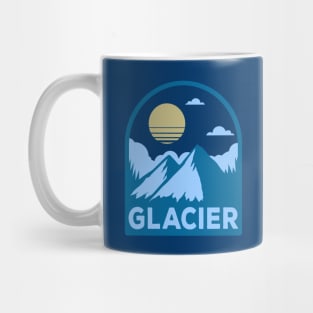 glacier national park retro Mug